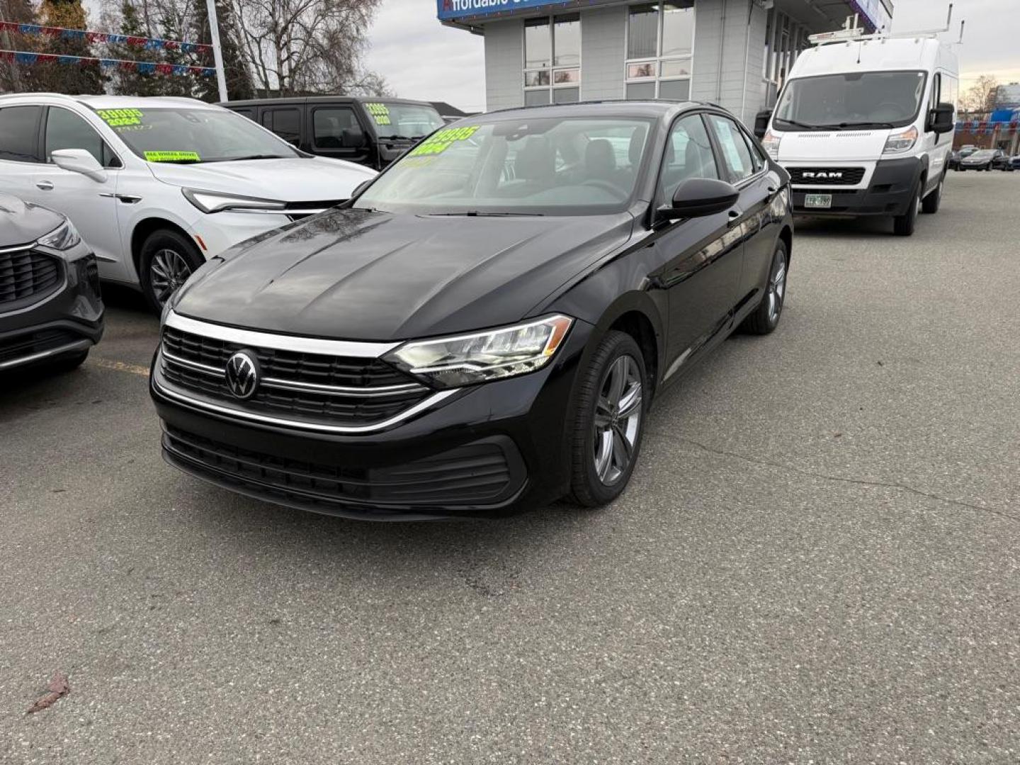 2024 BLACK VOLKSWAGEN JETTA SE SE (3VWEM7BU5RM) with an 1.5L engine, Automatic transmission, located at 929 East 8th Ave, Anchorage, AK, 99501, (907) 274-2277, 61.214783, -149.866074 - Photo#0