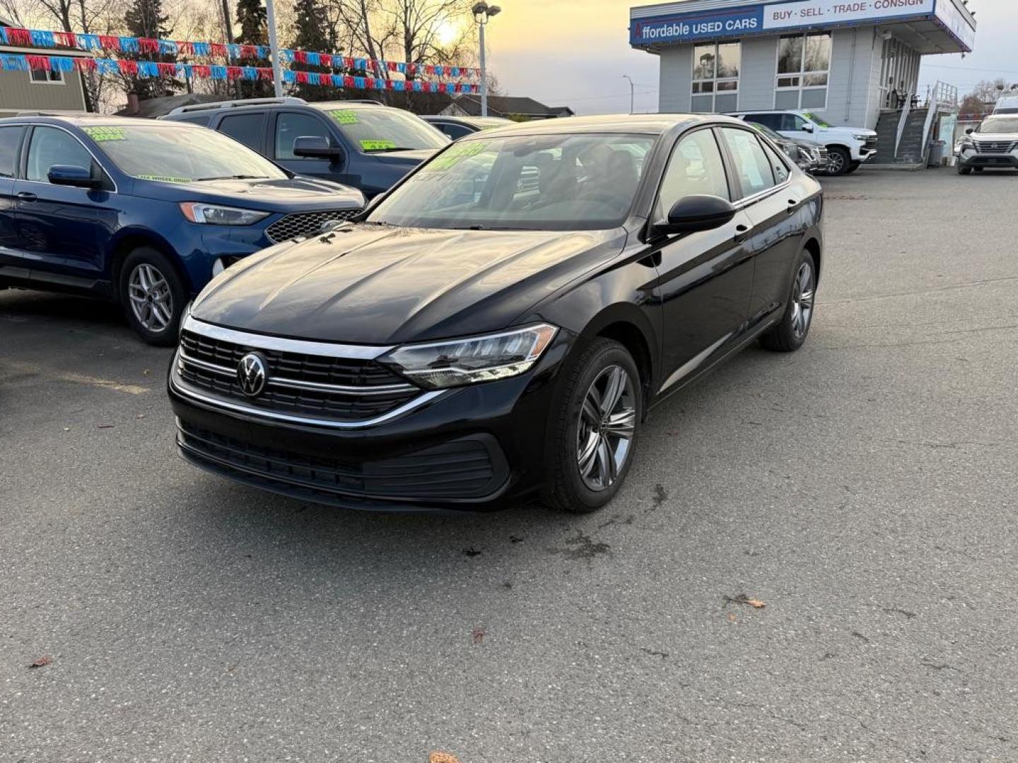 2024 BLACK VOLKSWAGEN JETTA SE SE (3VWEM7BU0RM) with an 1.5L engine, Automatic transmission, located at 929 East 8th Ave, Anchorage, AK, 99501, (907) 274-2277, 61.214783, -149.866074 - Photo#0