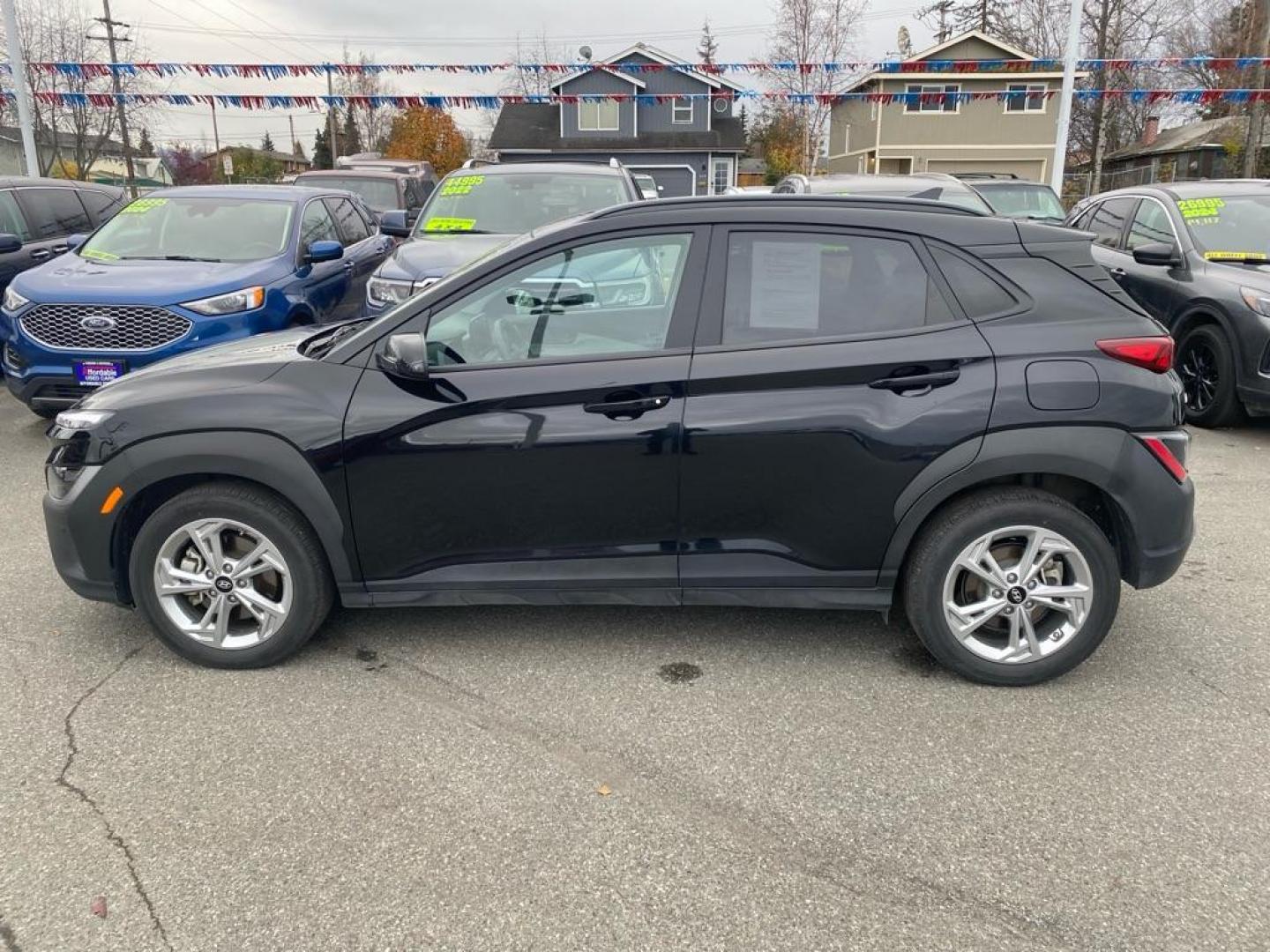 2023 BLACK HYUNDAI KONA SEL SEL (KM8K6CAB3PU) with an 2.0L engine, Continuously Variable transmission, located at 929 East 8th Ave, Anchorage, AK, 99501, (907) 274-2277, 61.214783, -149.866074 - Photo#1