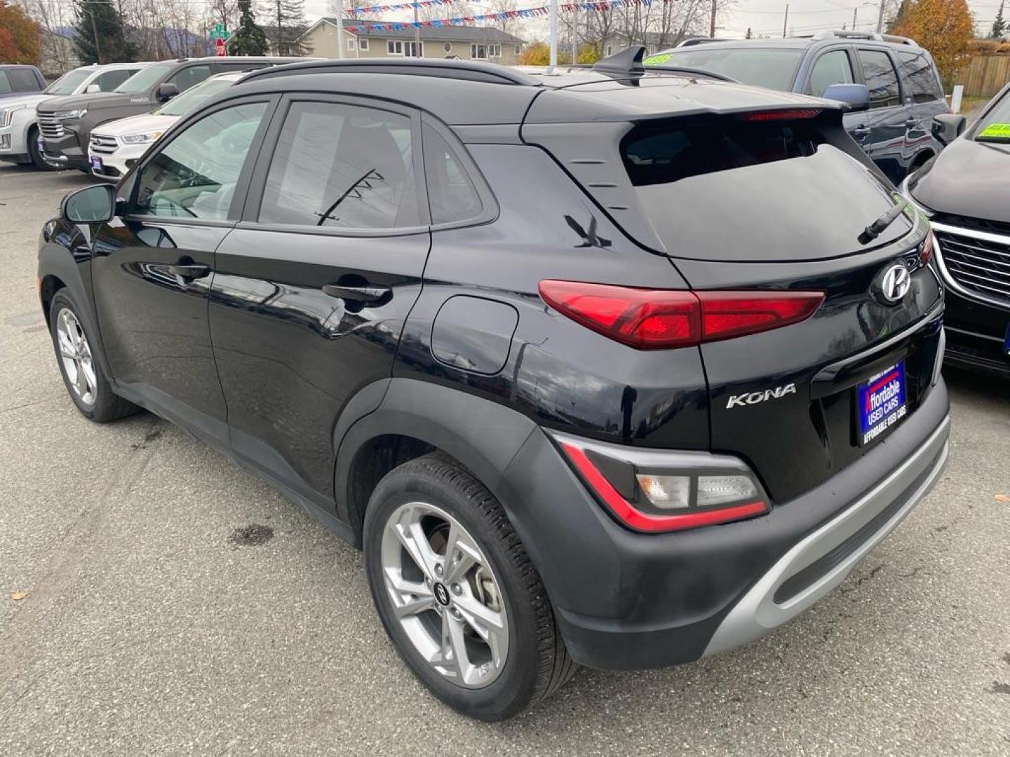 2023 BLACK HYUNDAI KONA SEL SEL (KM8K6CAB3PU) with an 2.0L engine, Continuously Variable transmission, located at 929 East 8th Ave, Anchorage, AK, 99501, (907) 274-2277, 61.214783, -149.866074 - Photo#2