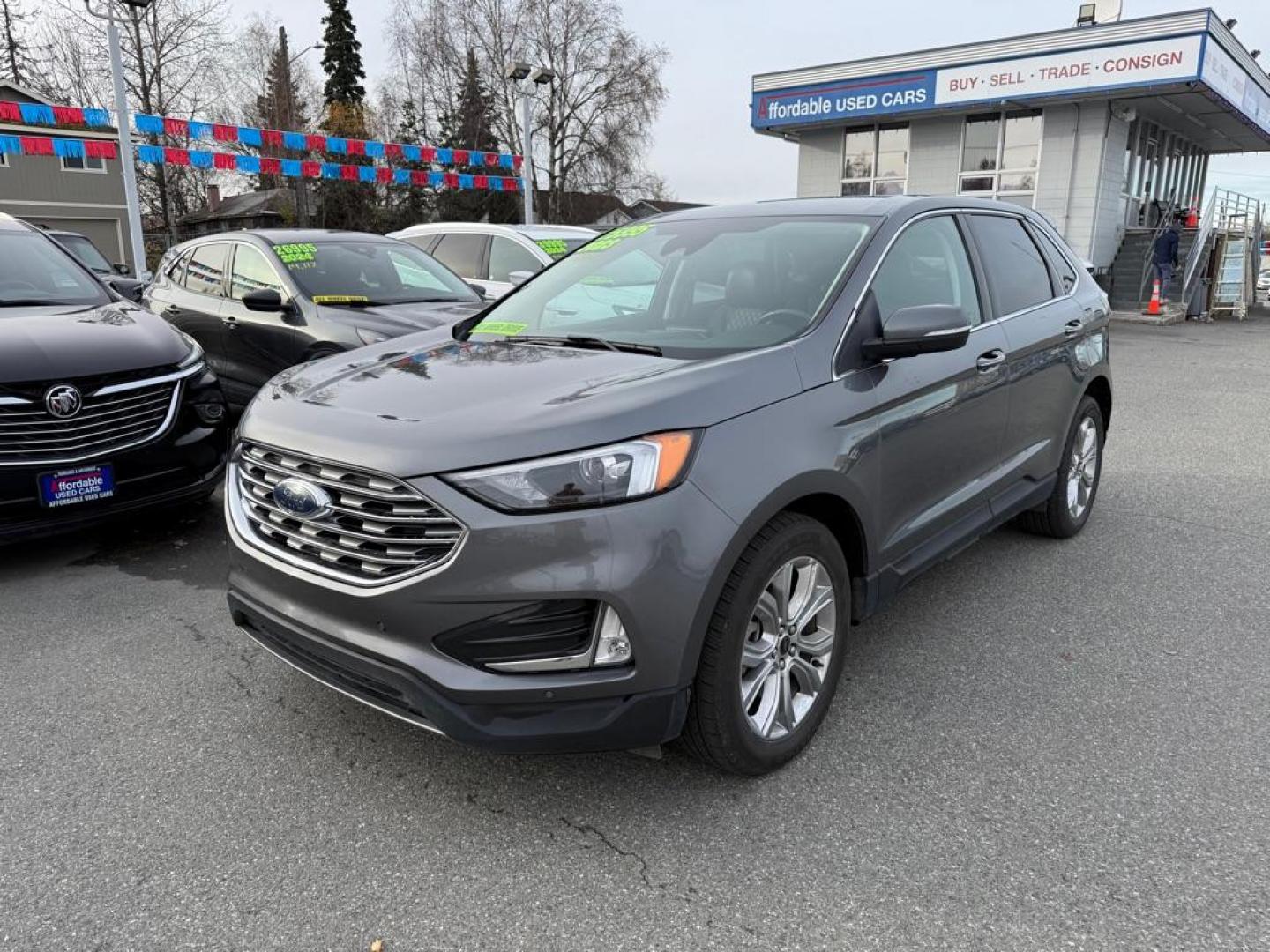 2023 GRAY FORD EDGE TITANIUM TITANIUM (2FMPK4K90PB) with an 2.0L engine, Automatic transmission, located at 929 East 8th Ave, Anchorage, AK, 99501, (907) 274-2277, 61.214783, -149.866074 - Photo#0