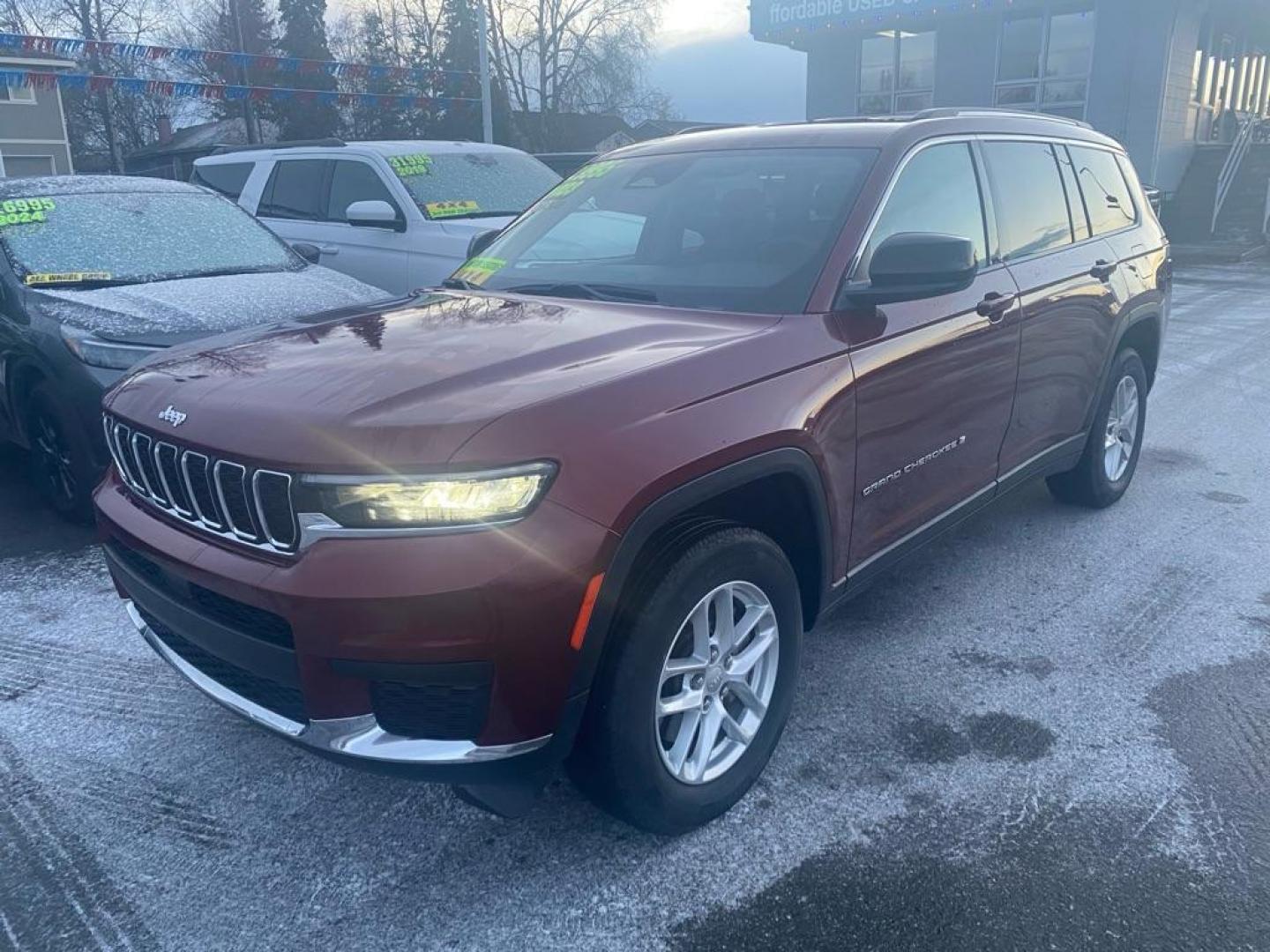 2023 MARRON JEEP GRAND CHEROKEE L LAREDO (1C4RJKAG0P8) with an 3.6L engine, Automatic transmission, located at 929 East 8th Ave, Anchorage, AK, 99501, (907) 274-2277, 61.214783, -149.866074 - Photo#0