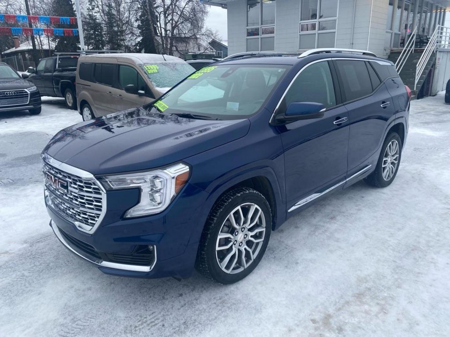 2022 BLUE GMC TERRAIN DENALI (3GKALXEV6NL) with an 1.5L engine, Automatic transmission, located at 929 East 8th Ave, Anchorage, AK, 99501, (907) 274-2277, 61.214783, -149.866074 - Photo#0