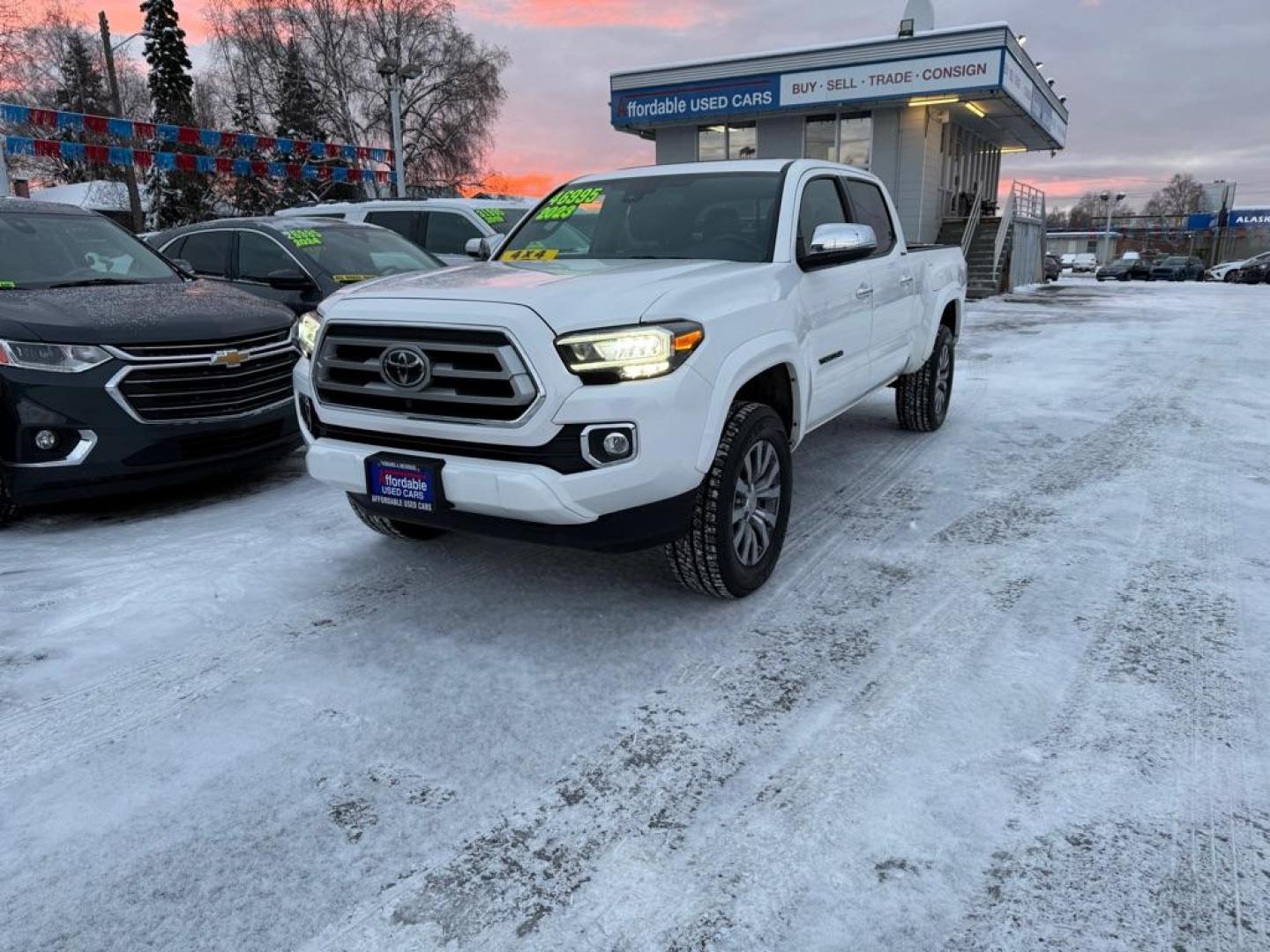 2023 WHITE TOYOTA TACOMA DOUBLE CAB (3TMHZ5BN4PM) with an 3.5L engine, Automatic transmission, located at 929 East 8th Ave, Anchorage, AK, 99501, (907) 274-2277, 61.214783, -149.866074 - Photo#0