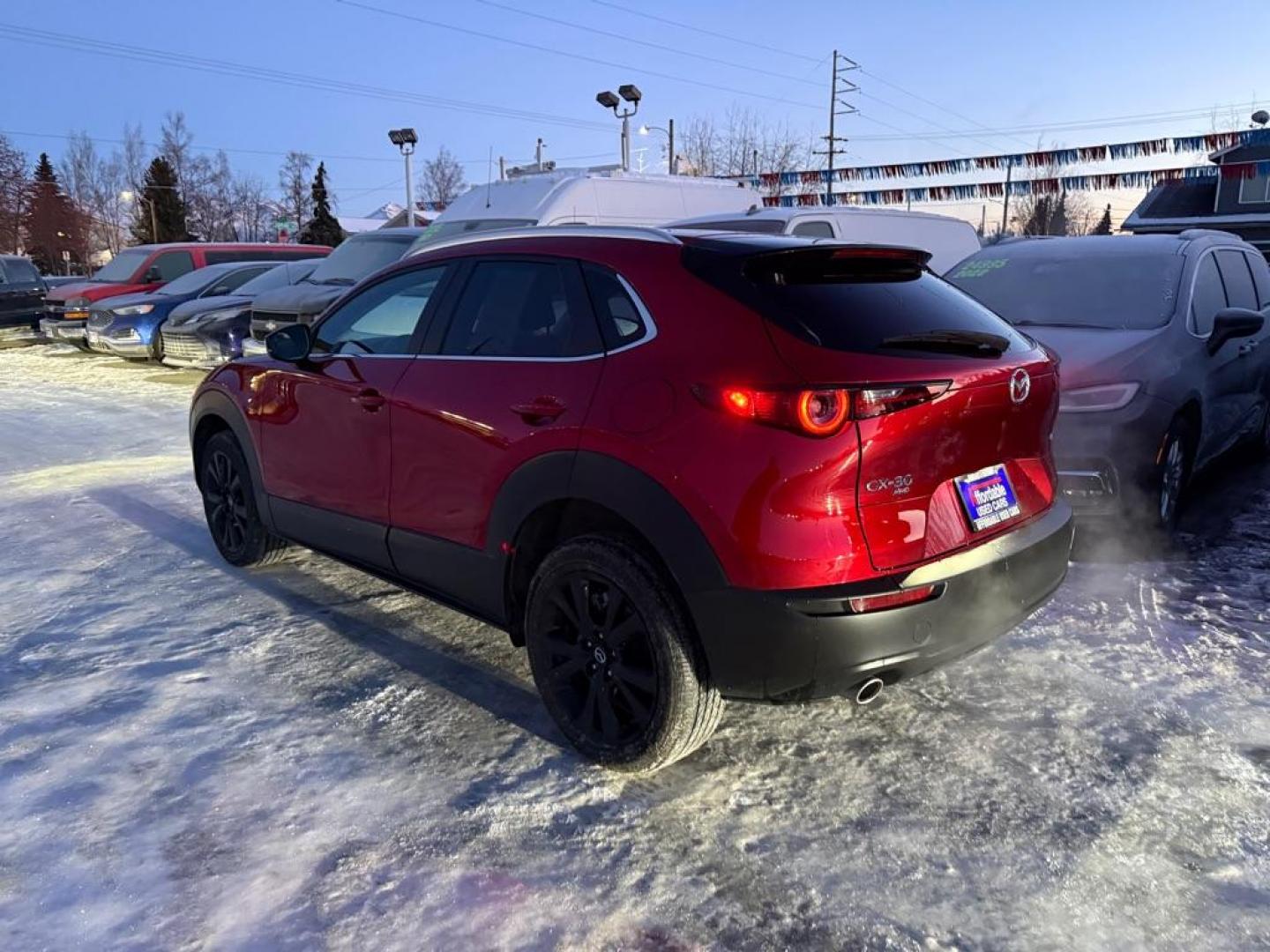 2024 RED MAZDA CX-30 SELECT (3MVDMBBM8RM) with an 2.5L engine, Automatic transmission, located at 929 East 8th Ave, Anchorage, AK, 99501, (907) 274-2277, 61.214783, -149.866074 - Photo#2