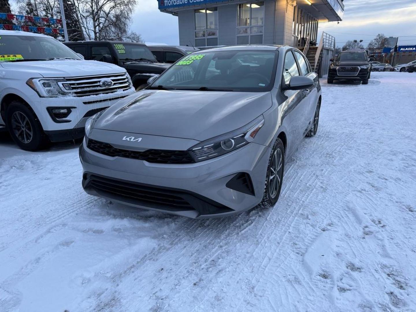 2023 GRAY KIA FORTE LX (3KPF24AD7PE) with an 2L engine, Continuously Variable transmission, located at 929 East 8th Ave, Anchorage, AK, 99501, (907) 274-2277, 61.214783, -149.866074 - Photo#0
