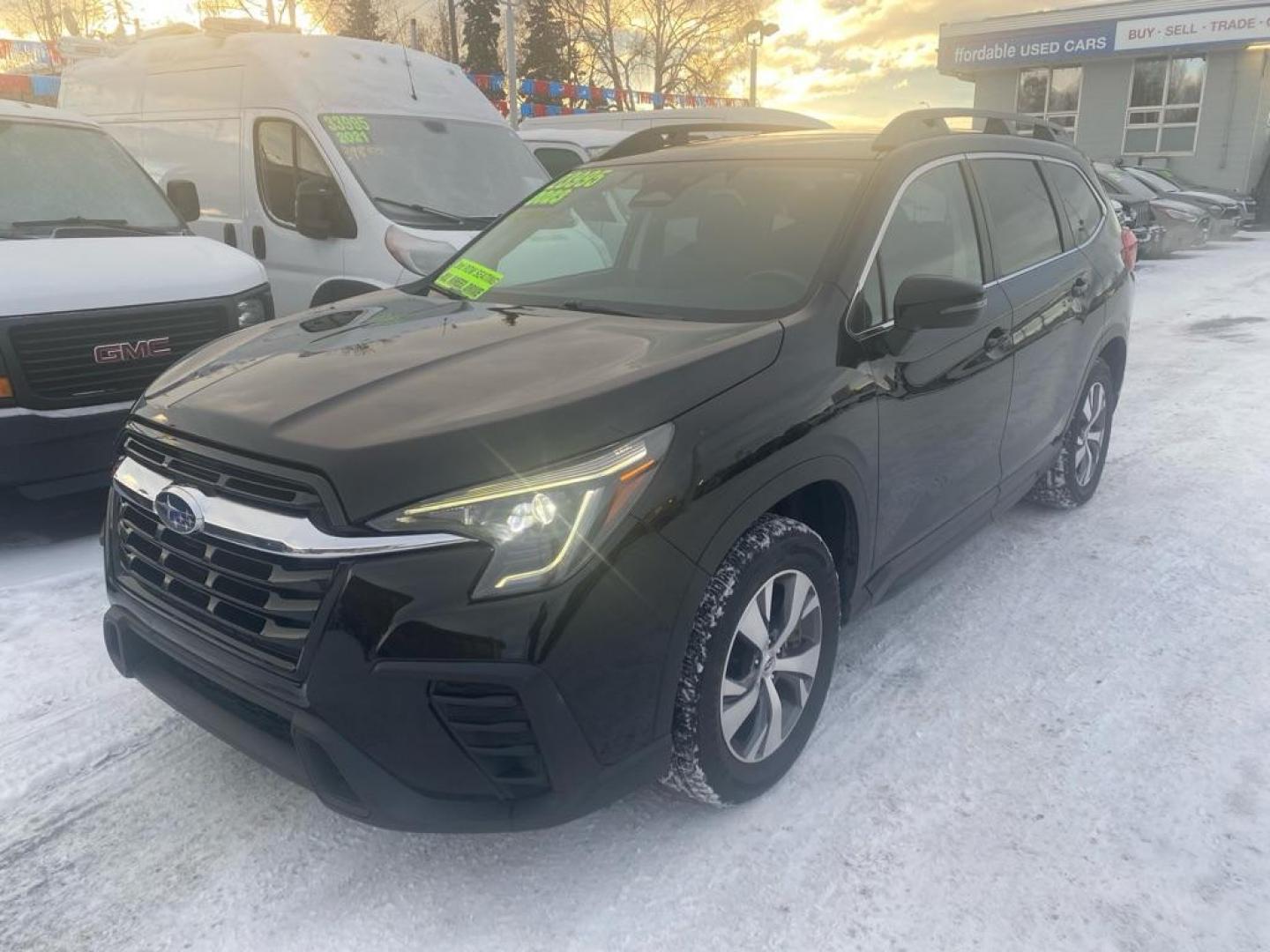 2023 BLACK SUBARU ASCENT PREMIUM (4S4WMACD4P3) with an 2.4L engine, Continuously Variable transmission, located at 929 East 8th Ave, Anchorage, AK, 99501, (907) 274-2277, 61.214783, -149.866074 - Photo#0
