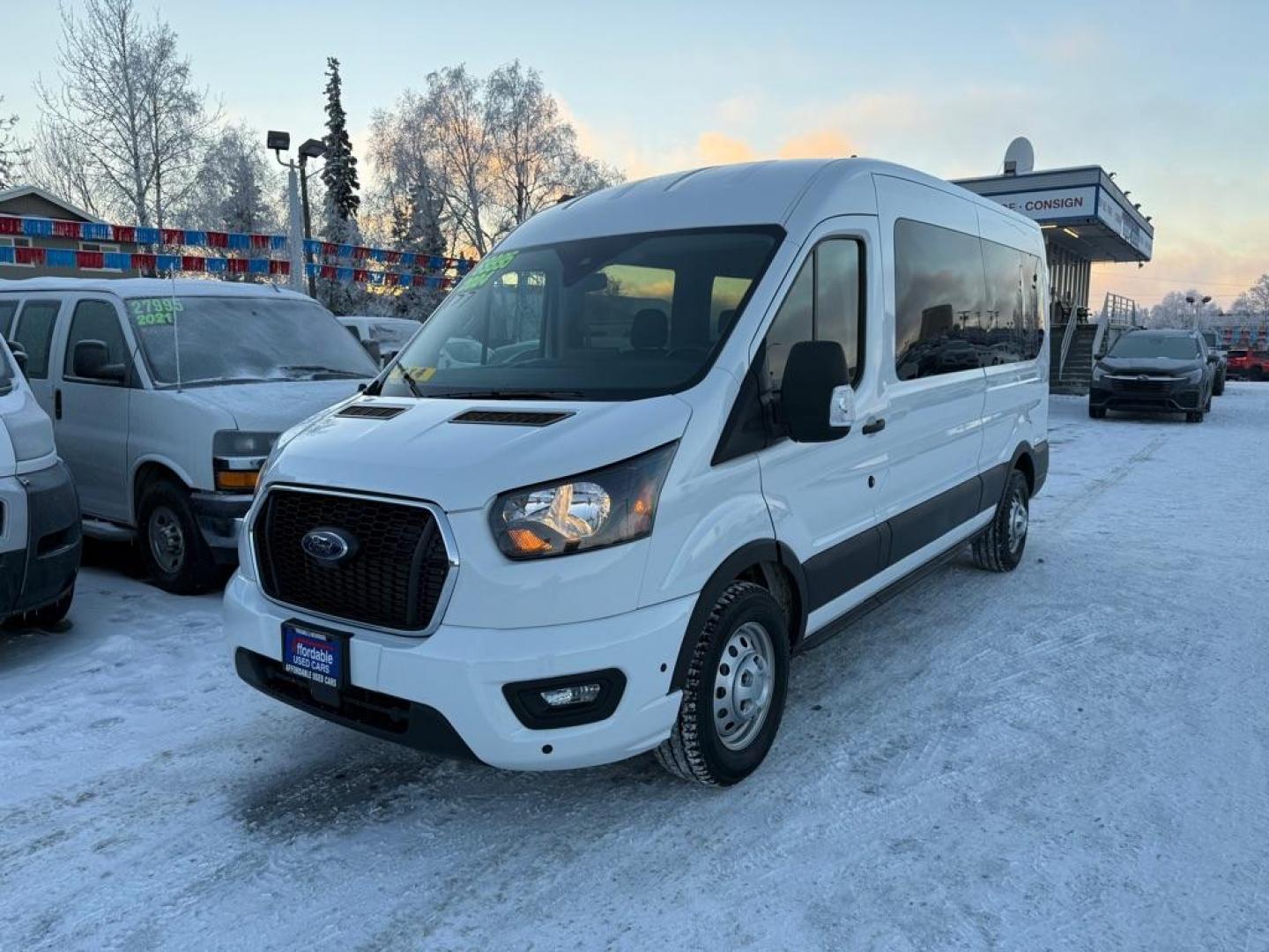 2024 WHITE FORD TRANSIT T-350 (1FBAX9CG6RK) with an 3.5L engine, Automatic transmission, located at 929 East 8th Ave, Anchorage, AK, 99501, (907) 274-2277, 61.214783, -149.866074 - Photo#0