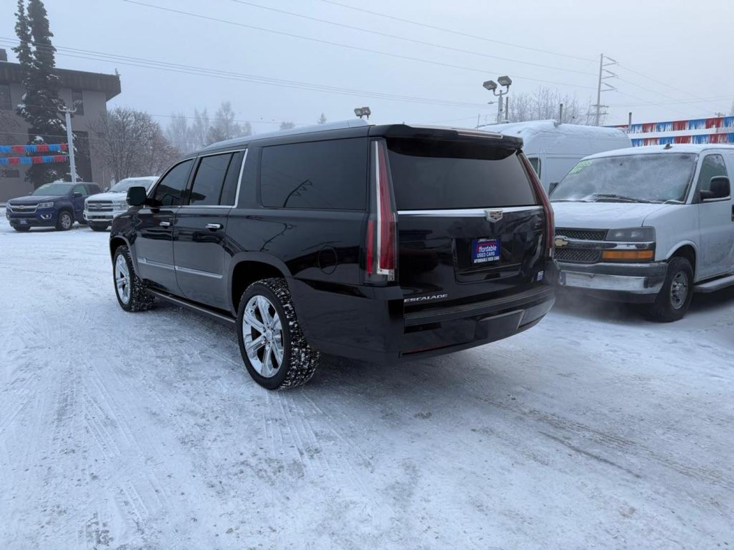 2019 BLACK CADILLAC ESCALADE ESV PLATINUM (1GYS4KKJ6KR) with an 6.2L engine, Automatic transmission, located at 929 East 8th Ave, Anchorage, AK, 99501, (907) 274-2277, 61.214783, -149.866074 - Photo#2