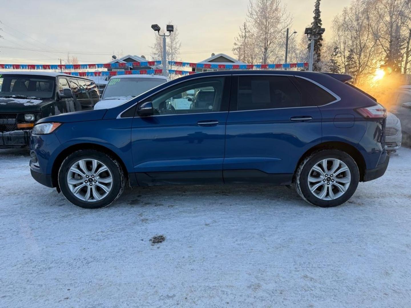 2023 BLUE FORD EDGE TITANIUM TITANIUM (2FMPK4K99PB) with an 2.0L engine, Automatic transmission, located at 929 East 8th Ave, Anchorage, AK, 99501, (907) 274-2277, 61.214783, -149.866074 - Photo#1