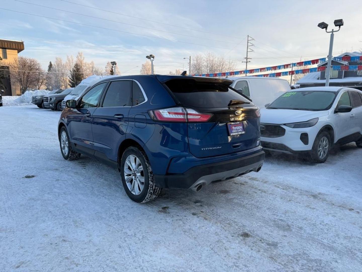 2023 BLUE FORD EDGE TITANIUM TITANIUM (2FMPK4K99PB) with an 2.0L engine, Automatic transmission, located at 929 East 8th Ave, Anchorage, AK, 99501, (907) 274-2277, 61.214783, -149.866074 - Photo#2