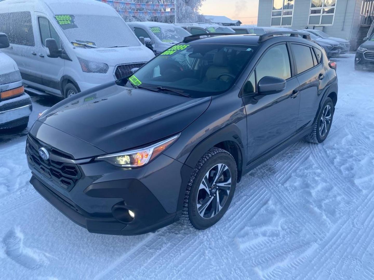 2024 GRAY SUBARU CROSSTREK PREMIUM (JF2GUADCXR8) with an 2.0L engine, Continuously Variable transmission, located at 929 East 8th Ave, Anchorage, AK, 99501, (907) 274-2277, 61.214783, -149.866074 - Photo#0