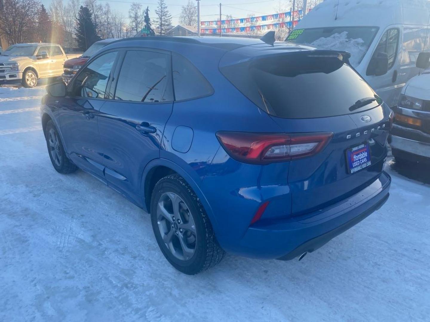 2023 BLUE FORD ESCAPE ST LINE ST LINE (1FMCU9MN1PU) with an 1.5L engine, Automatic transmission, located at 929 East 8th Ave, Anchorage, AK, 99501, (907) 274-2277, 61.214783, -149.866074 - Photo#2