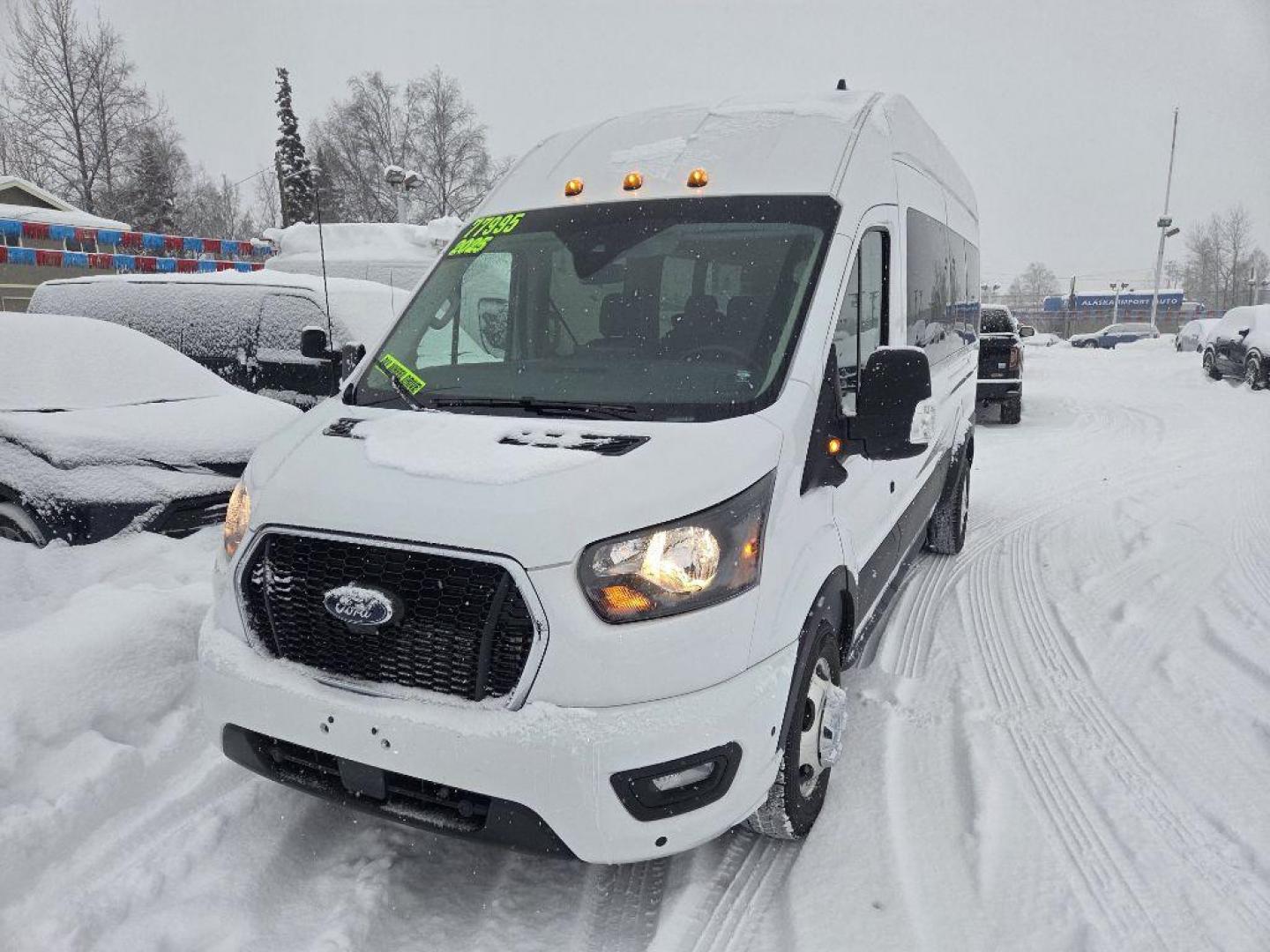 2025 WHITE FORD TRANSIT T-350 HD (1FBVU5XG6SK) with an 3.5L engine, Automatic transmission, located at 929 East 8th Ave, Anchorage, AK, 99501, (907) 274-2277, 61.214783, -149.866074 - Photo#0