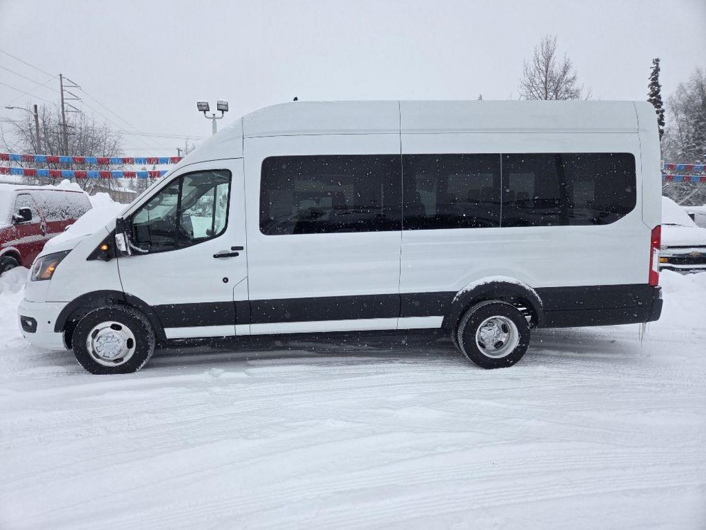 2025 WHITE FORD TRANSIT T-350 HD (1FBVU5XG6SK) with an 3.5L engine, Automatic transmission, located at 929 East 8th Ave, Anchorage, AK, 99501, (907) 274-2277, 61.214783, -149.866074 - Photo#1