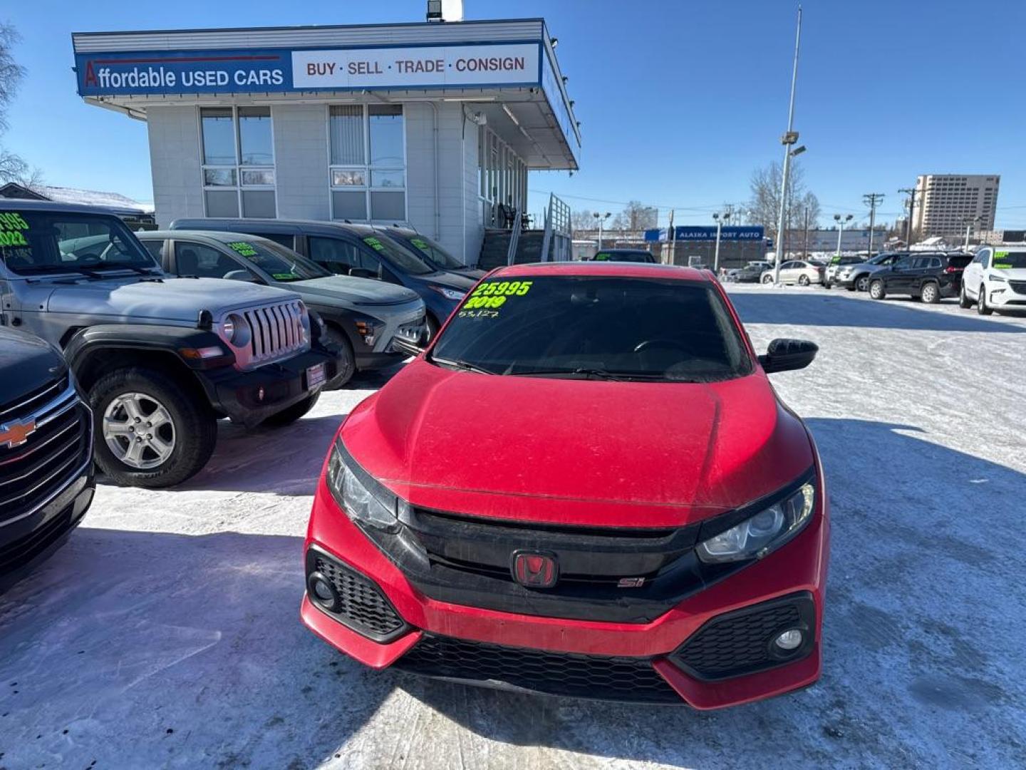 2019 RED HONDA CIVIC SI (2HGFC3A51KH) with an 1.5L engine, 6-Speed Manual transmission, located at 929 East 8th Ave, Anchorage, AK, 99501, (907) 274-2277, 61.214783, -149.866074 - Photo#0