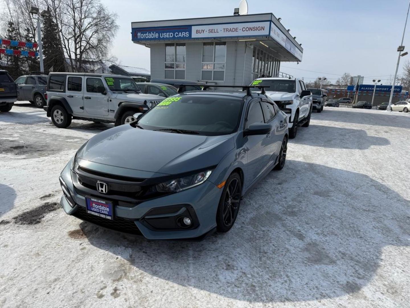 2020 GRAY HONDA CIVIC SPORT (SHHFK7H48LU) with an 1.5L engine, Continuously Variable transmission, located at 929 East 8th Ave, Anchorage, AK, 99501, (907) 274-2277, 61.214783, -149.866074 - Photo#0