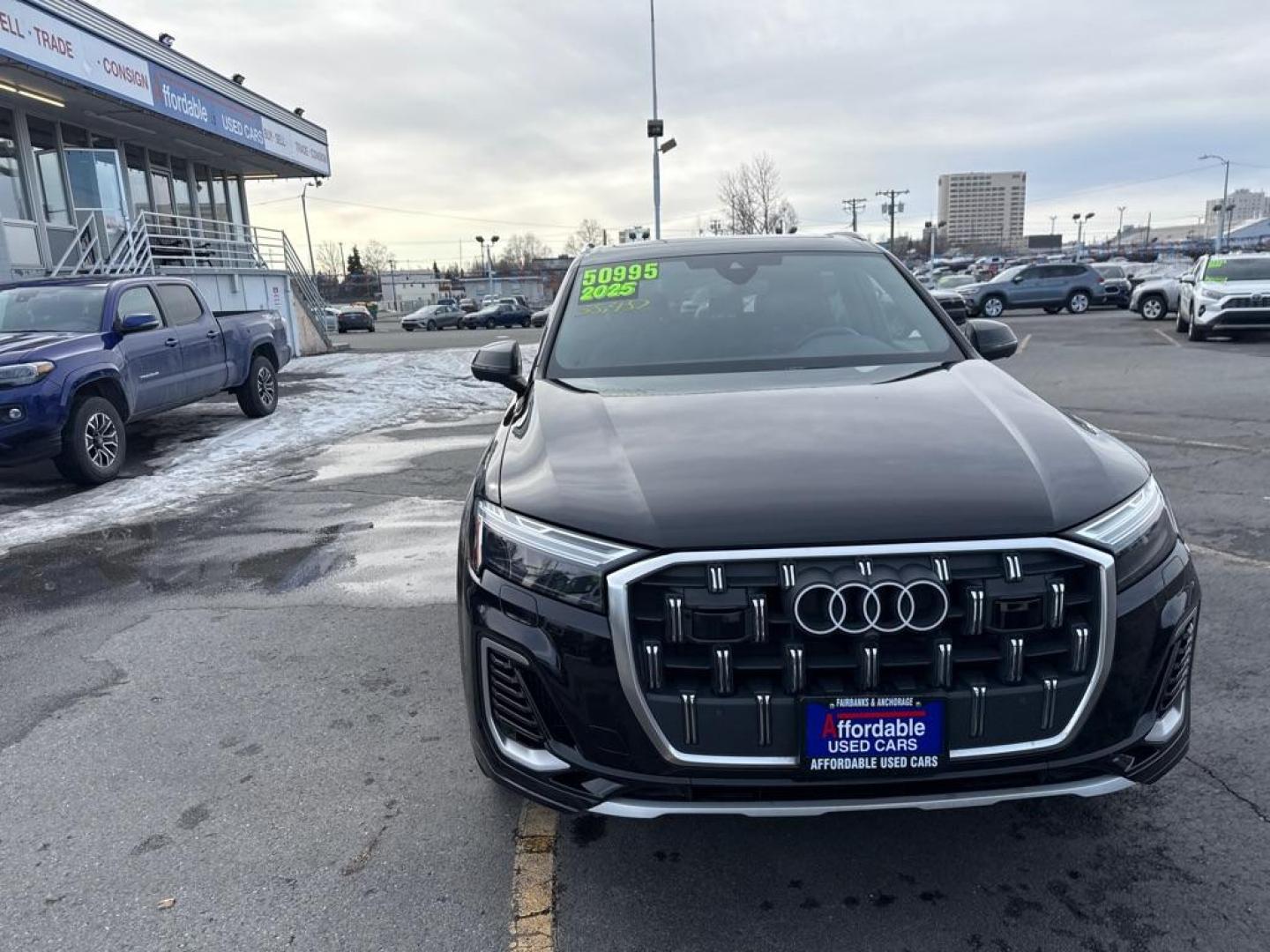 2025 BLACK AUDI Q7 PREMIUM PLUS (WA1LVBF75SD) with an 3.0L engine, Automatic transmission, located at 929 East 8th Ave, Anchorage, AK, 99501, (907) 274-2277, 61.214783, -149.866074 - Photo#0