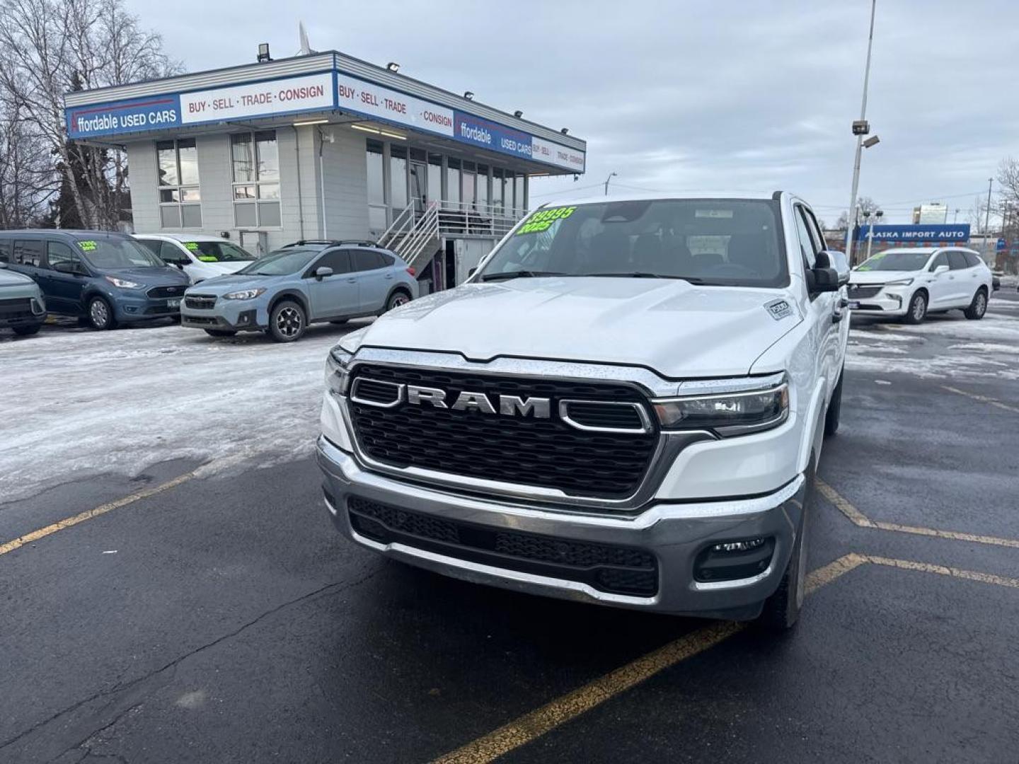 2025 WHITE RAM 1500 BIG HORN/LONE STAR (1C6RRFFG1SN) with an 3.6L engine, Automatic transmission, located at 929 East 8th Ave, Anchorage, AK, 99501, (907) 274-2277, 61.214783, -149.866074 - Photo#0