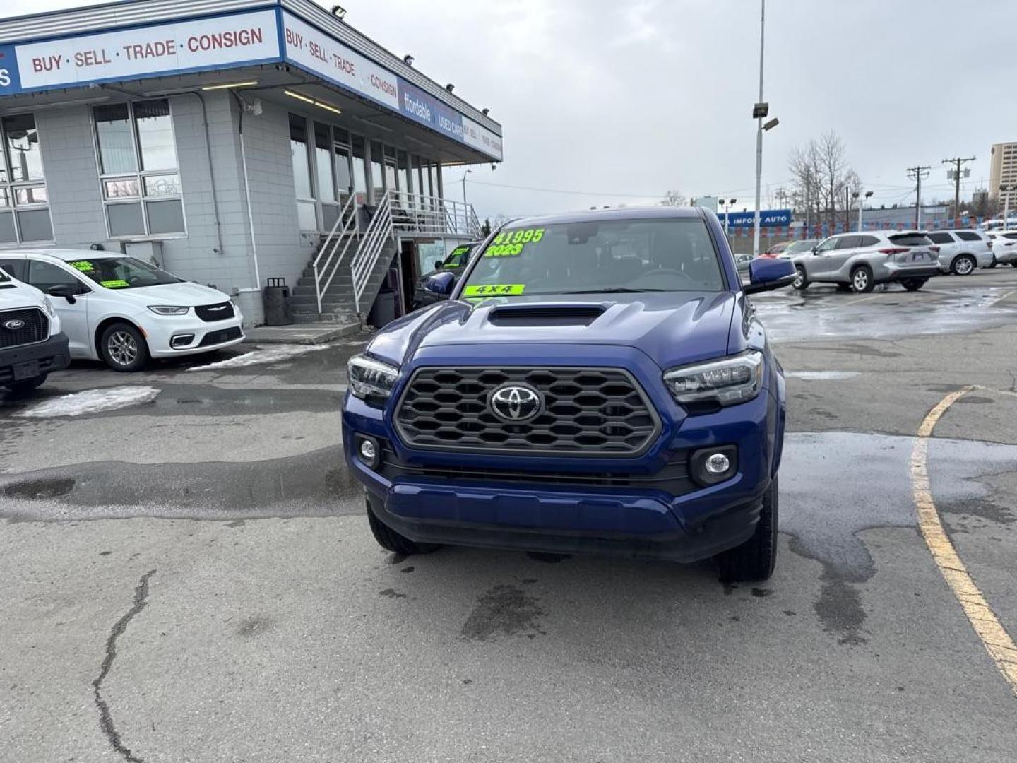 2023 BLUE TOYOTA TACOMA DOUBLE CAB (3TMDZ5BNXPM) with an 3.5L engine, Automatic transmission, located at 929 East 8th Ave, Anchorage, AK, 99501, (907) 274-2277, 61.214783, -149.866074 - Photo#0