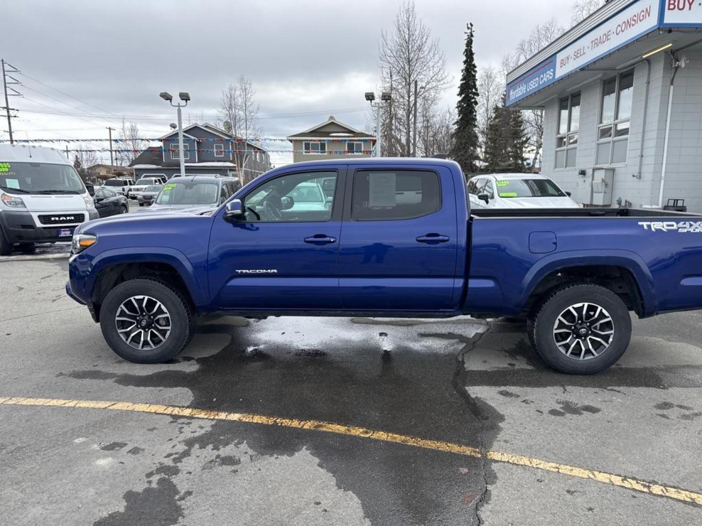 2023 BLUE TOYOTA TACOMA DOUBLE CAB (3TMDZ5BNXPM) with an 3.5L engine, Automatic transmission, located at 929 East 8th Ave, Anchorage, AK, 99501, (907) 274-2277, 61.214783, -149.866074 - Photo#1