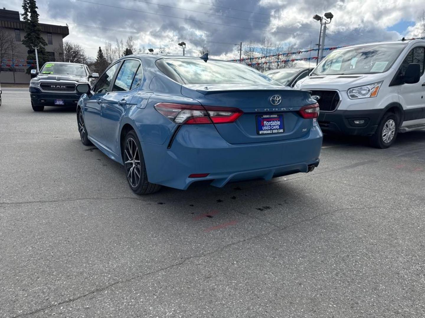 2024 BLUE TOYOTA CAMRY SE SE NIGHT SHADE (4T1G11AK9RU) with an 2.5L engine, Automatic transmission, located at 929 East 8th Ave, Anchorage, AK, 99501, (907) 274-2277, 61.214783, -149.866074 - Photo#2