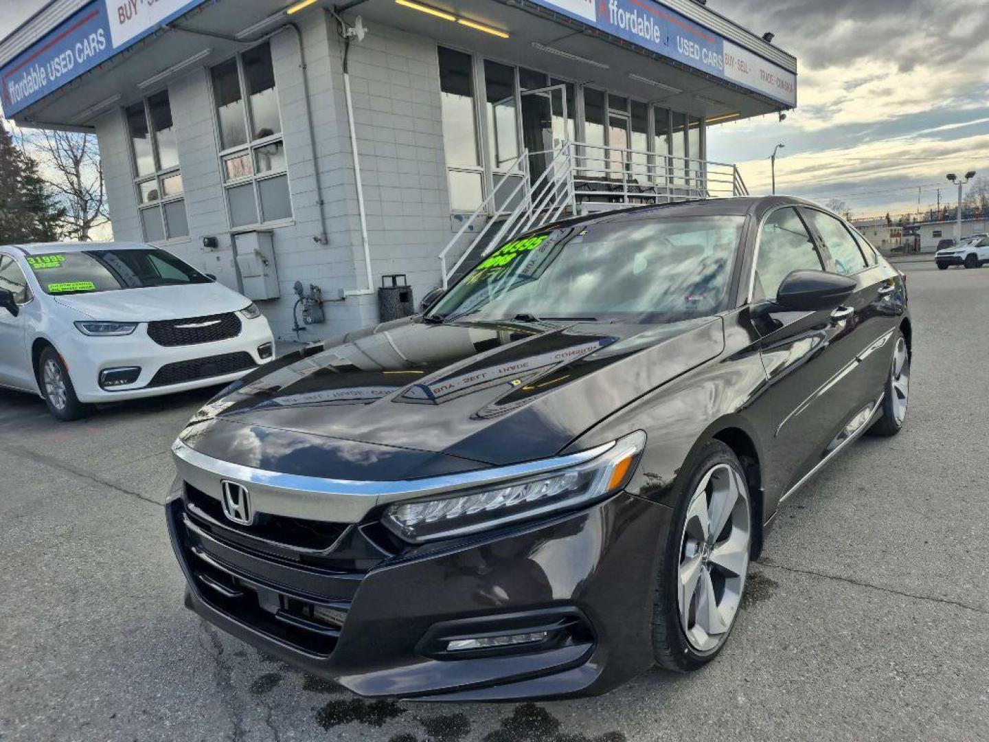 2018 BROWN HONDA ACCORD TOURING (1HGCV1F94JA) with an 1.5L engine, Continuously Variable transmission, located at 929 East 8th Ave, Anchorage, AK, 99501, (907) 274-2277, 61.214783, -149.866074 - Photo#0