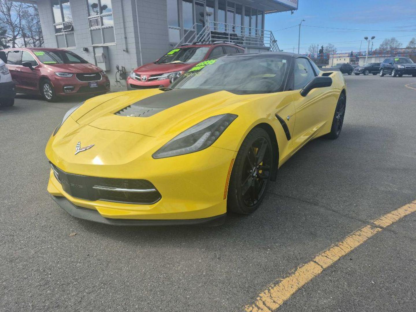 2017 YELLOW CHEVROLET CORVETTE STINGRAY Z51 3LT (1G1YM2D78H5) with an 6.2L engine, Automatic transmission, located at 929 East 8th Ave, Anchorage, AK, 99501, (907) 274-2277, 61.214783, -149.866074 - Photo#0