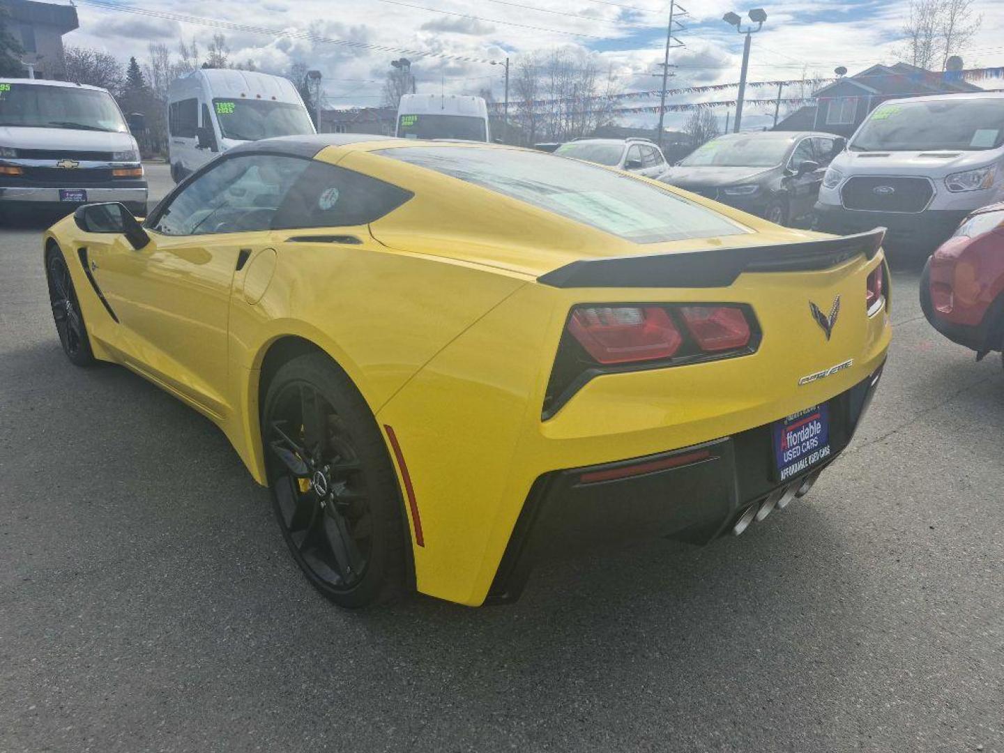 2017 YELLOW CHEVROLET CORVETTE STINGRAY Z51 3LT (1G1YM2D78H5) with an 6.2L engine, Automatic transmission, located at 929 East 8th Ave, Anchorage, AK, 99501, (907) 274-2277, 61.214783, -149.866074 - Photo#2