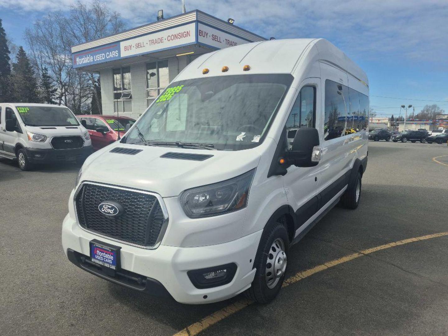2026 WHITE FORD TRANSIT T-350 HD (1FBVU5XG1TK) with an 3.5L engine, Automatic transmission, located at 929 East 8th Ave, Anchorage, AK, 99501, (907) 274-2277, 61.214783, -149.866074 - Photo#0