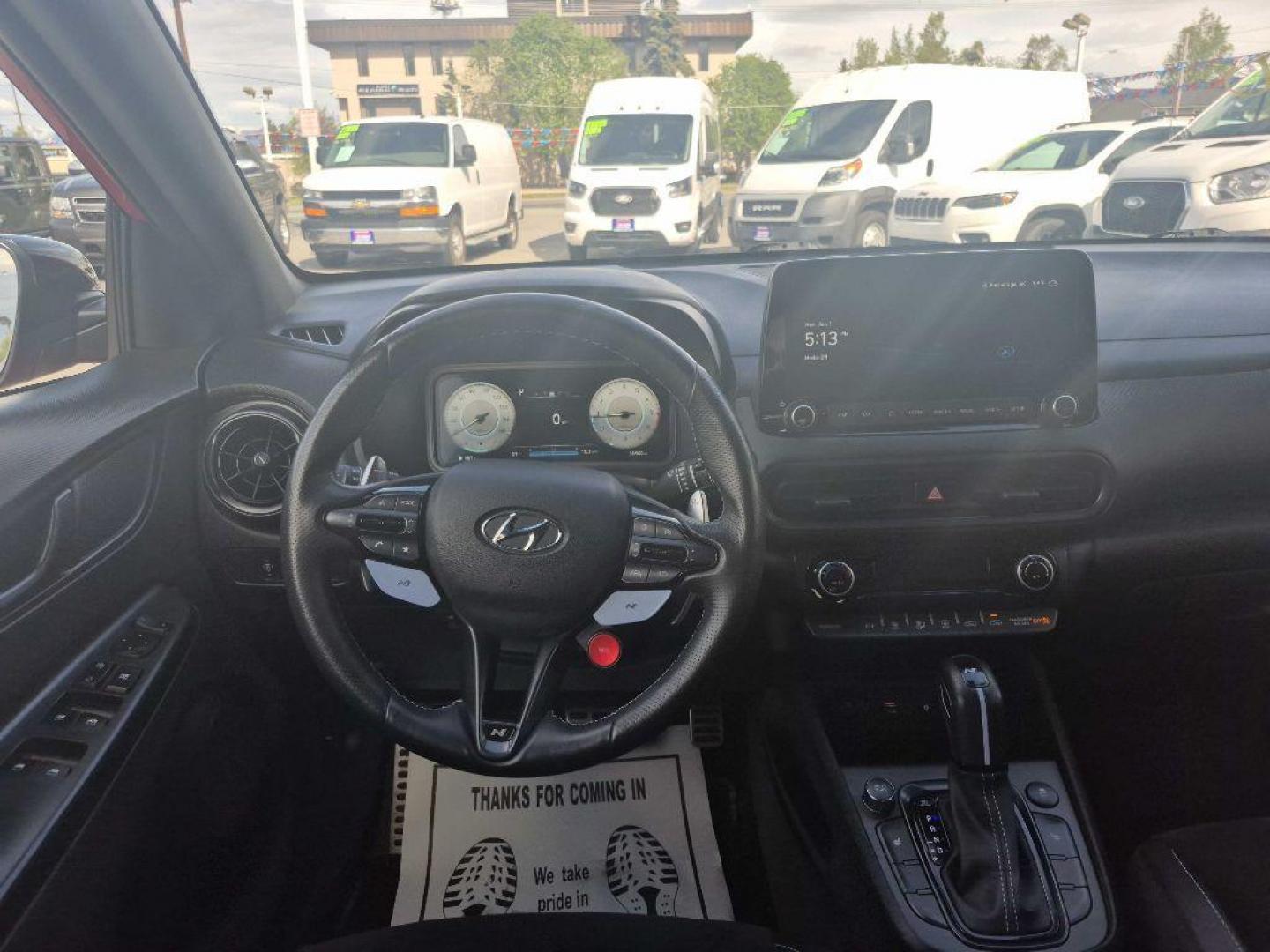 2023 RED HYUNDAI KONA N BASE (KM8KH3AC5PU) with an 2.0L engine, Automatic transmission, located at 929 East 8th Ave, Anchorage, AK, 99501, (907) 274-2277, 61.214783, -149.866074 - Photo#4