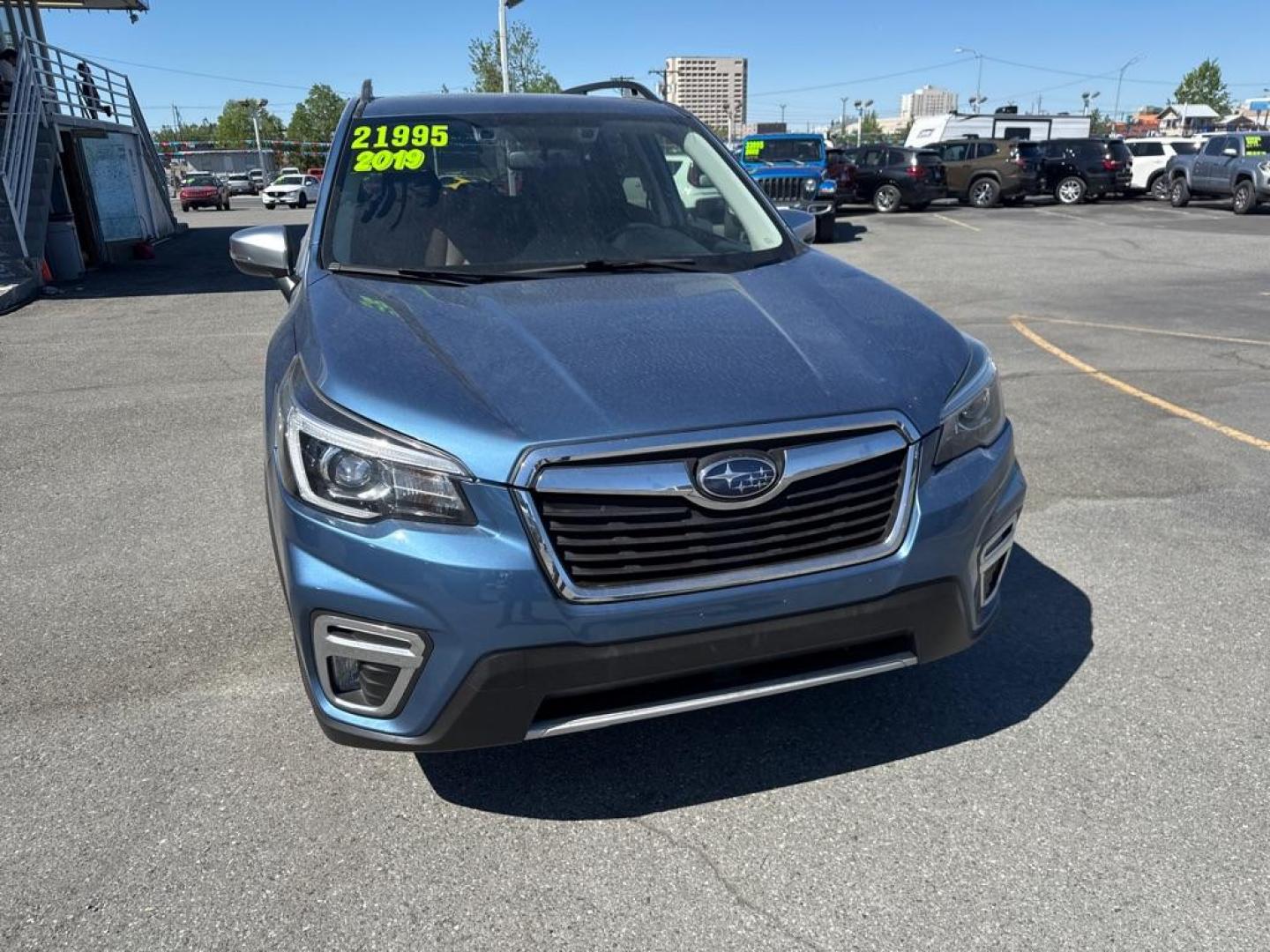 2019 BLUE SUBARU FORESTER TOURING (JF2SKAWC0KH) with an 2.5L engine, Continuously Variable transmission, located at 929 East 8th Ave, Anchorage, AK, 99501, (907) 274-2277, 61.214783, -149.866074 - Photo#0